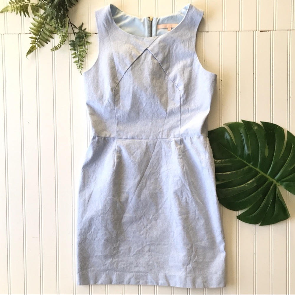 Anthropologie hutch blue dress sleeveless